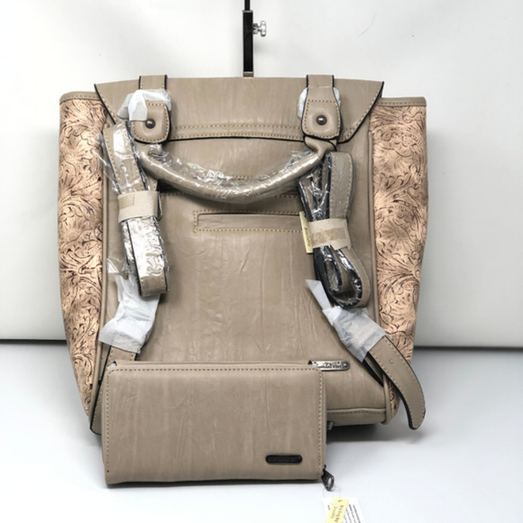 Montana West Slanted Stud Backpack+ Wallet NWT - Picture 6 of 8